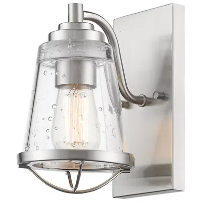 Z-lite Mariner 9" High Coastal Industrial Brushed Nickel Wall Sconce
