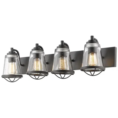 Z-lite Mariner By  Bronze 32 Inch 4 Light Vanity