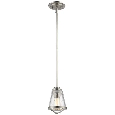 Z-lite Mariner By  Brushed Nickel 1 Light Mini Pendant