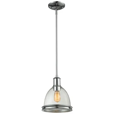 Z-lite Mason By  Chrome 1 Light Mini Pendant