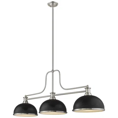 Z-lite Melange 52" Wide Brushed Nickel 3-light Pendant