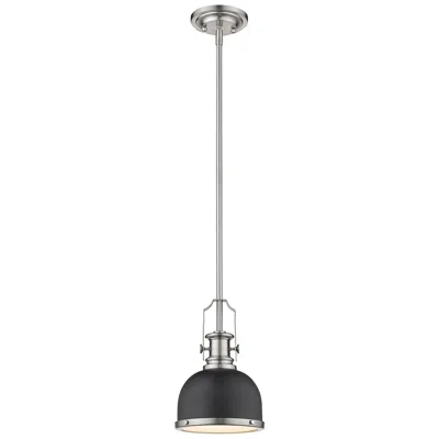 Z-lite Melange 8 1/4" Wide Brushed Nickel Metal Mini Pendant