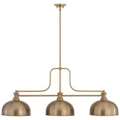 Z-lite Melange  By  3 Light Billiard In Gold