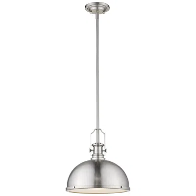 Z-lite Melange By  Brushed Nickel 13.25 Inch 1 Light Pendant