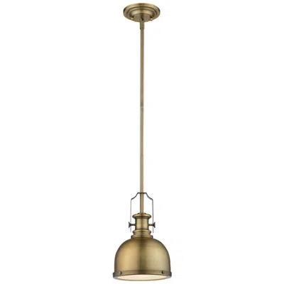 Z-lite Melange By  Heritage Brass 8.25 Inch 1 Light Mini Pendant