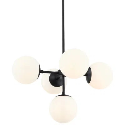 Z-lite Midnetic 22 1/4" Wide Matte Black 5-light Pendant