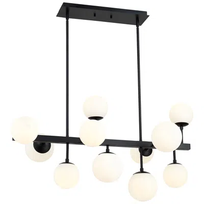 Z-lite Midnetic By  Matte Black 38.25 Inch 11 Light Chandelier