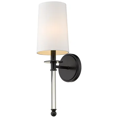 Z-lite Mila By  Matte Black 5.5 Inch 1 Light Wall Sconce