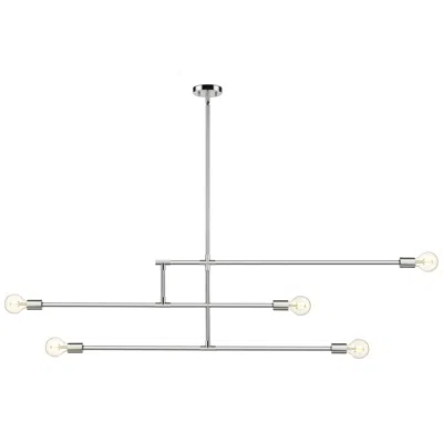 Z-lite Modernist By  Chrome 60.75 Inch 5 Light Chandelier