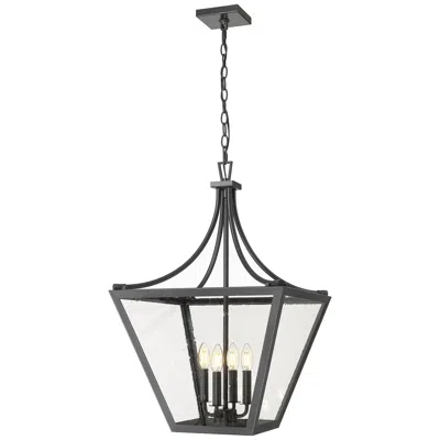Z-lite Montalcino By  18 Inch Iron Ore 4 Light Chandelier