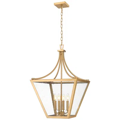 Z-lite Montalcino By  18 Inch Rubbed Brass 4 Light Chandelier