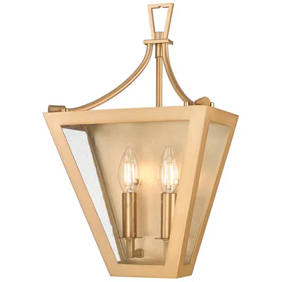 Z-lite Montalcino By  Rubbed Brass 2 Light Wall Sconce