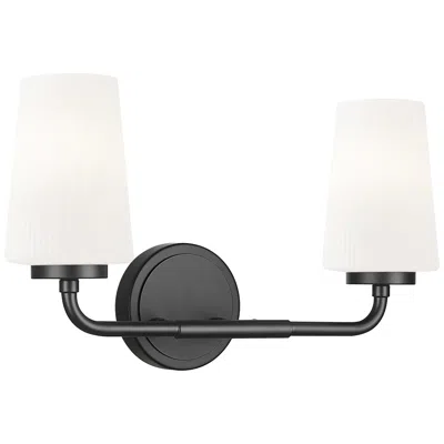 Z-lite Montford By  Matte Black 2 Light Vanity