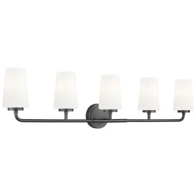Z-lite Montford By  Matte Black 5 Light Vanity