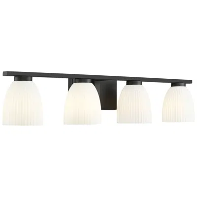 Z-lite Naya By  Matte Black 4 Light Vanity