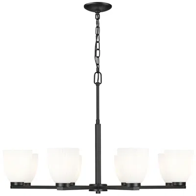 Z-lite Naya By  Matte Black 8 Light Chandelier
