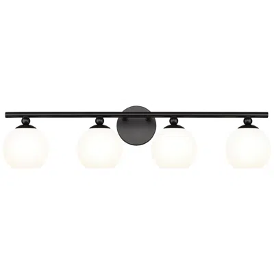Z-lite Neoma By  Matte Black 4 Light Vanity