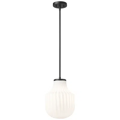 Z-lite Newbury By  Matte Black 10 Inch 1 Light Pendant