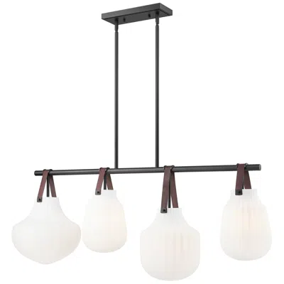 Z-lite Newbury By  Matte Black 13 Inch 4 Light Pendant