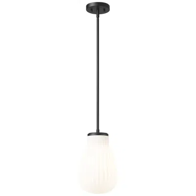 Z-lite Newbury By  Matte Black 8 Inch 1 Light Pendant