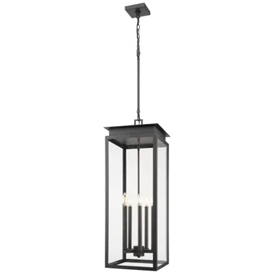Z-lite Nova 35" High Black 5-light Outdoor Hanging Light