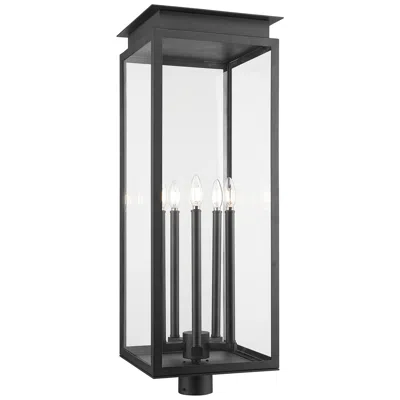 Z-lite Nova 35" High Black 5-light Outdoor Post Light
