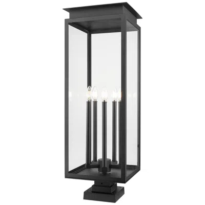 Z-lite Nova 36 3/4" High Black 5-light Outdoor Pier Light