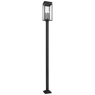 Z-lite Nova By  Black 10.5 Inch 4 Light Outdoor Post Mounted Fixture