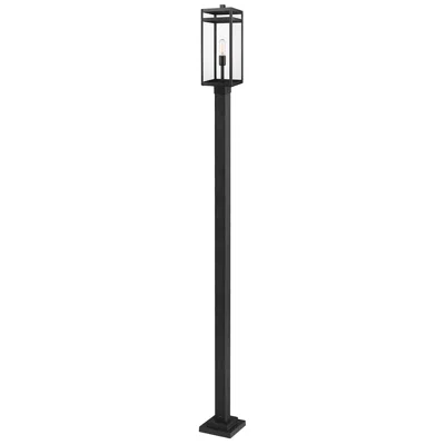 Z-lite Nuri By  Black 115 Inch 1 Light Outdoor Post Mounted Fixture