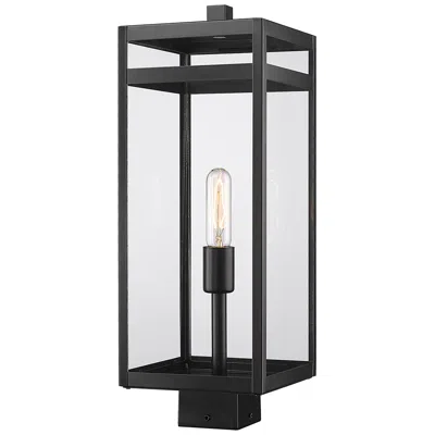 Z-lite Nuri By  Black 21 Inch 1 Light Outdoor Post Mount Fixture