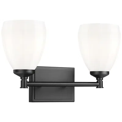 Z-lite Oren By  Matte Black 2 Light Vanity