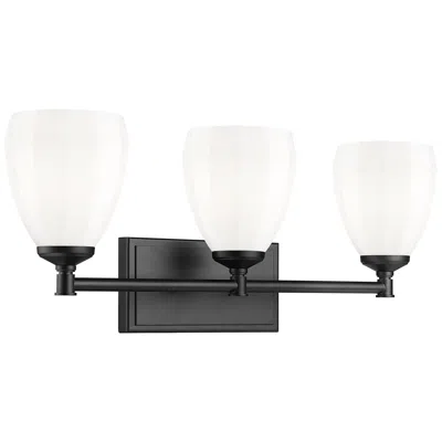Z-lite Oren By  Matte Black 3 Light Vanity