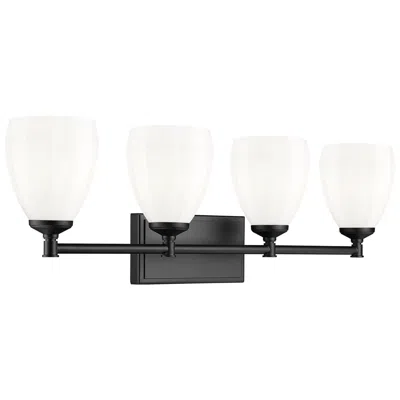 Z-lite Oren By  Matte Black 4 Light Vanity