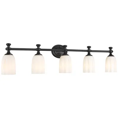 Z-lite Orion By  Matte Black 40.25 Inch 5 Light Vanity