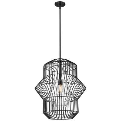 Z-lite Orsay By  Matte Black 24 Inch 1 Light Pendant