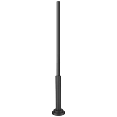Z-lite Outdoor Post 96" High Black Outdoor Pole With Straight Base