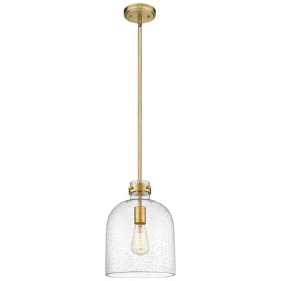 Z-lite Pearson By  Rubbed Brass 9.5 Inch 1 Light Pendant