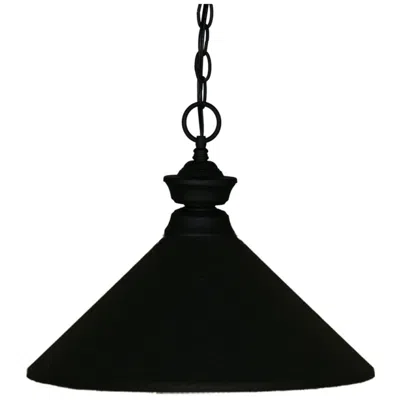 Z-lite Pendant Lights By  Matte Black 1 Light Pendant