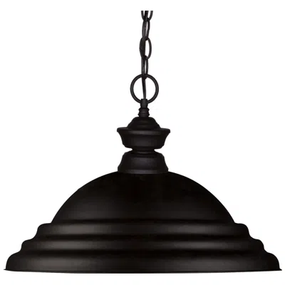 Z-lite Pendant Lights By  Matte Black 1 Light Pendant
