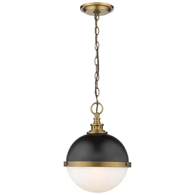 Z-lite Peyton 11 1/2" Wide Matte Black Factory Bronze Mini Pendant