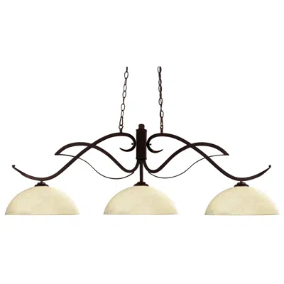 Z-lite Phoenix 52" Wide Bronze 3-light Linear Chandelier