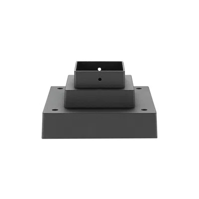 Z-lite Pier Mounts 3 1/2"h Black Square Outdoor Pier Mount Adapter