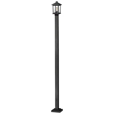 Z-lite Portland By  Black 109.375 Inch 1 Light Outdoor Post Light