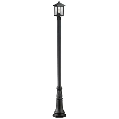 Z-lite Portland By  Black 109.75 Inch 1 Light Outdoor Post Light