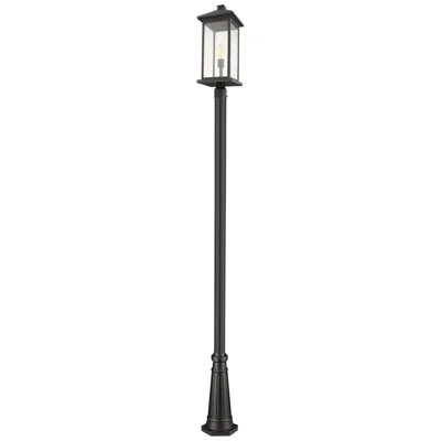 Z-lite Portland By  Black 117.25 Inch 1 Light Outdoor Post Mounted Fixture