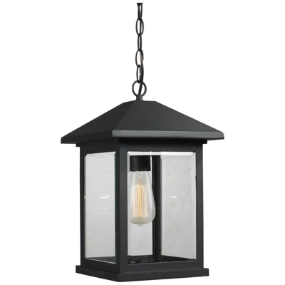 Z-lite Portland By  Black 9.5 Inch 1 Light Outdoor Chain Light