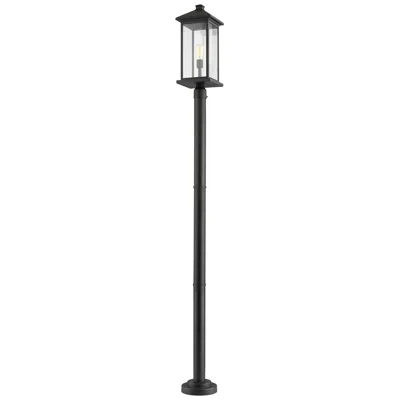 Z-lite Portland By  Black 97 Inch 1 Light Outdoor Post Mounted Fixture