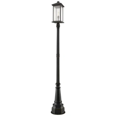 Z-lite Portland By  Bronze 105.25 Inch 1 Light Outdoor Post Mounted Fixture