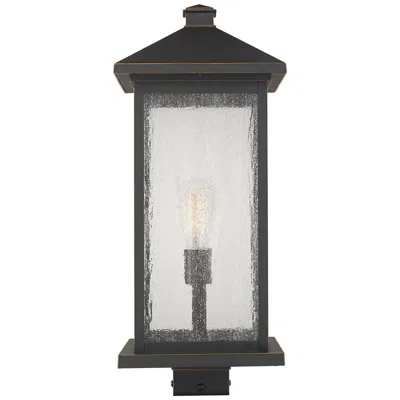 Z-lite Portland By  Bronze 22.5 Inch 1 Light Outdoor Post Mount Fixture