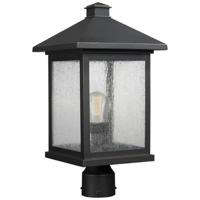 Z-lite Portland By  Oil Rubbed Bronze 18.5 Inch 1 Light Post Mount Light